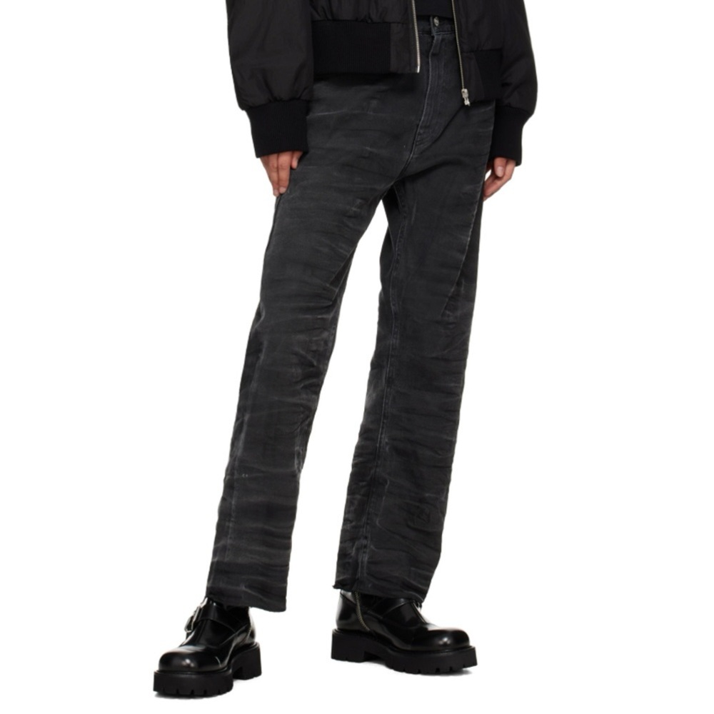MM6 Maison Margiela black distressed jeans